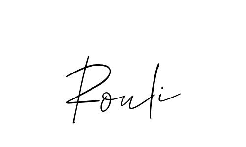 You can use this online signature creator to create a handwritten signature for the name Rouli. This is the best online autograph maker. Rouli signature style 2 images and pictures png