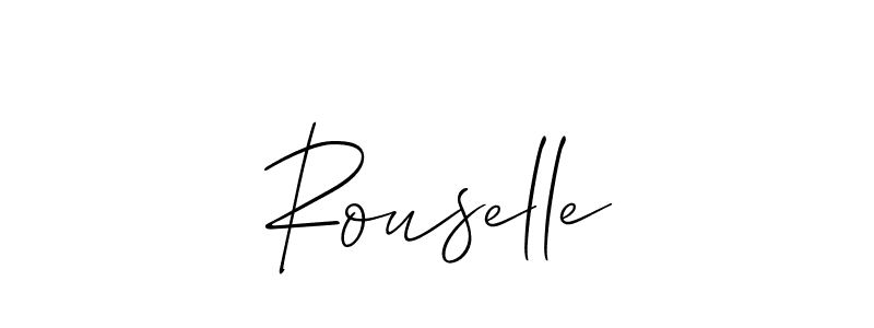 Best and Professional Signature Style for Rouselle. Allison_Script Best Signature Style Collection. Rouselle signature style 2 images and pictures png