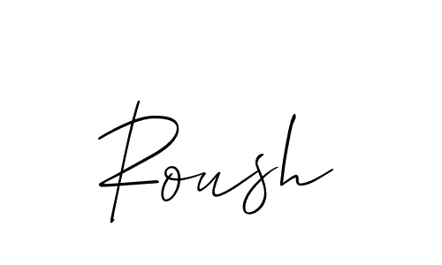 Make a beautiful signature design for name Roush. With this signature (Allison_Script) style, you can create a handwritten signature for free. Roush signature style 2 images and pictures png