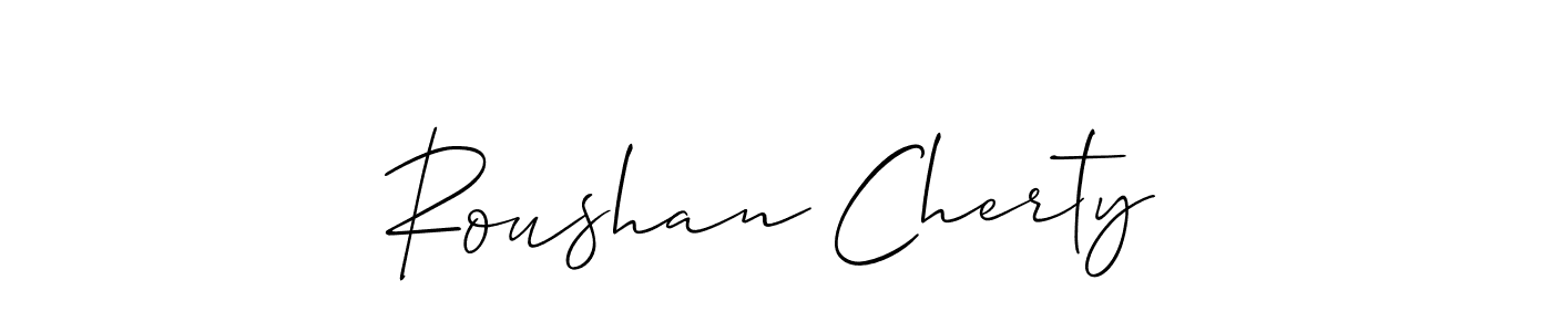 Check out images of Autograph of Roushan Cherty name. Actor Roushan Cherty Signature Style. Allison_Script is a professional sign style online. Roushan Cherty signature style 2 images and pictures png