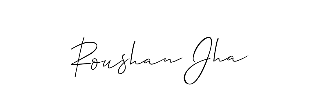 Make a short Roushan Jha signature style. Manage your documents anywhere anytime using Allison_Script. Create and add eSignatures, submit forms, share and send files easily. Roushan Jha signature style 2 images and pictures png