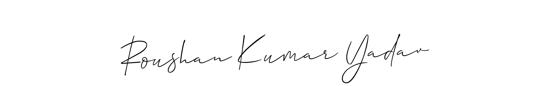 Check out images of Autograph of Roushan Kumar Yadav name. Actor Roushan Kumar Yadav Signature Style. Allison_Script is a professional sign style online. Roushan Kumar Yadav signature style 2 images and pictures png