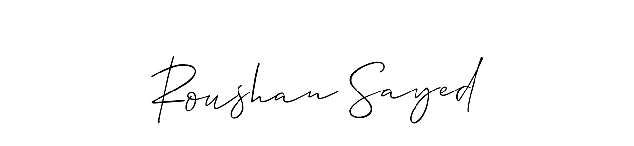 Make a beautiful signature design for name Roushan Sayed. Use this online signature maker to create a handwritten signature for free. Roushan Sayed signature style 2 images and pictures png