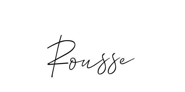 Rousse stylish signature style. Best Handwritten Sign (Allison_Script) for my name. Handwritten Signature Collection Ideas for my name Rousse. Rousse signature style 2 images and pictures png