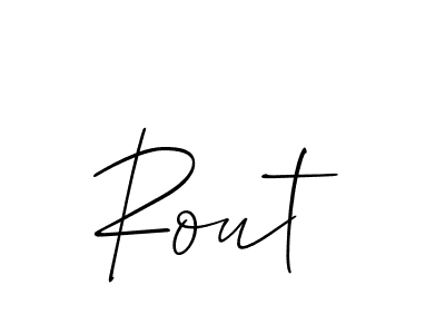 Also You can easily find your signature by using the search form. We will create Rout name handwritten signature images for you free of cost using Allison_Script sign style. Rout signature style 2 images and pictures png