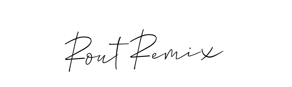 How to make Rout Remix name signature. Use Allison_Script style for creating short signs online. This is the latest handwritten sign. Rout Remix signature style 2 images and pictures png