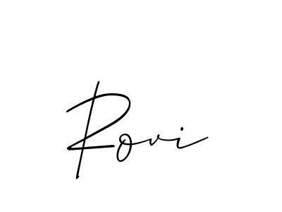 Use a signature maker to create a handwritten signature online. With this signature software, you can design (Allison_Script) your own signature for name Rovi. Rovi signature style 2 images and pictures png