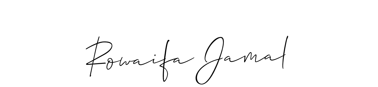 Once you've used our free online signature maker to create your best signature Allison_Script style, it's time to enjoy all of the benefits that Rowaifa Jamal name signing documents. Rowaifa Jamal signature style 2 images and pictures png