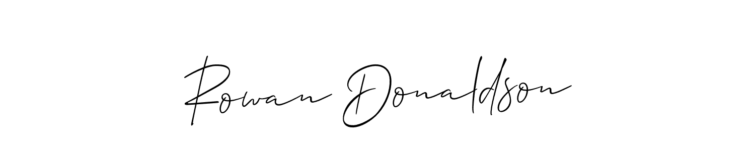 Check out images of Autograph of Rowan Donaldson name. Actor Rowan Donaldson Signature Style. Allison_Script is a professional sign style online. Rowan Donaldson signature style 2 images and pictures png