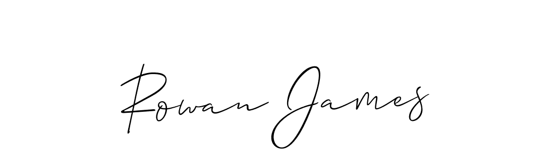 Rowan James stylish signature style. Best Handwritten Sign (Allison_Script) for my name. Handwritten Signature Collection Ideas for my name Rowan James. Rowan James signature style 2 images and pictures png