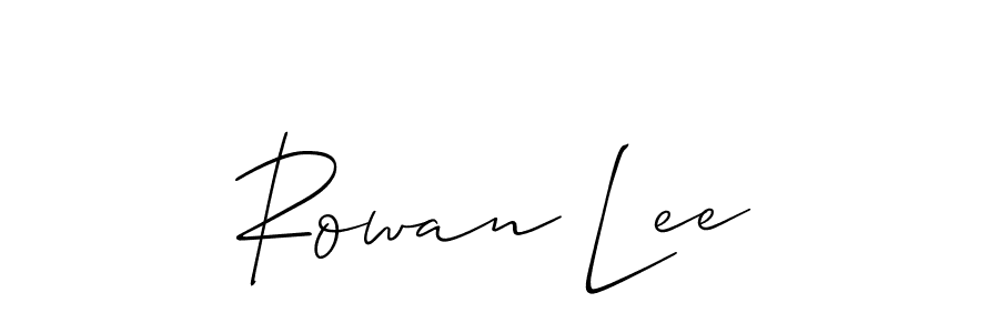 Create a beautiful signature design for name Rowan Lee. With this signature (Allison_Script) fonts, you can make a handwritten signature for free. Rowan Lee signature style 2 images and pictures png