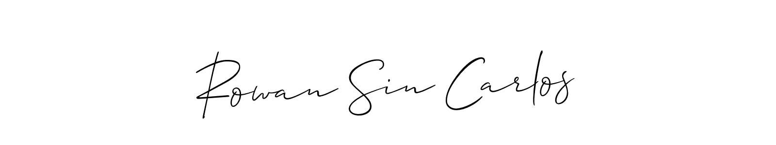 You can use this online signature creator to create a handwritten signature for the name Rowan Sin Carlos. This is the best online autograph maker. Rowan Sin Carlos signature style 2 images and pictures png