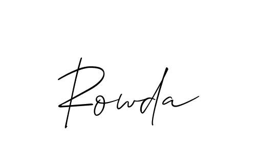 Best and Professional Signature Style for Rowda. Allison_Script Best Signature Style Collection. Rowda signature style 2 images and pictures png