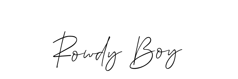 You can use this online signature creator to create a handwritten signature for the name Rowdy Boy. This is the best online autograph maker. Rowdy Boy signature style 2 images and pictures png