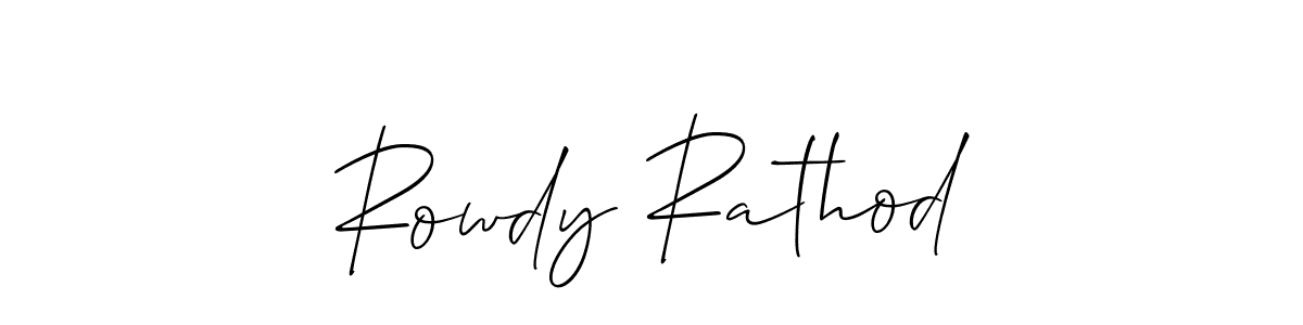 Make a beautiful signature design for name Rowdy Rathod. Use this online signature maker to create a handwritten signature for free. Rowdy Rathod signature style 2 images and pictures png