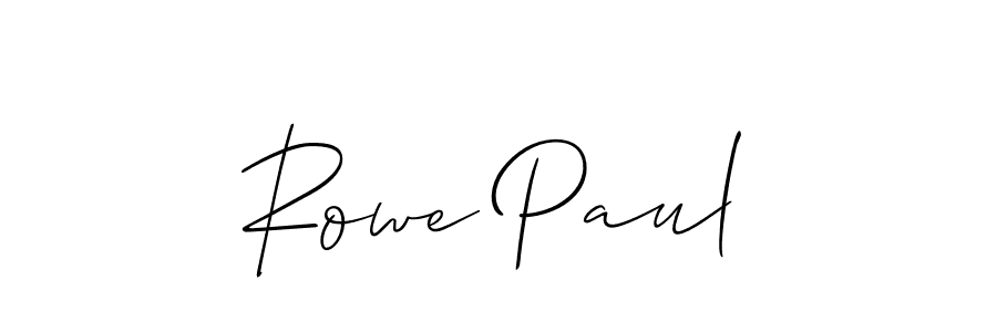 Make a beautiful signature design for name Rowe Paul. Use this online signature maker to create a handwritten signature for free. Rowe Paul signature style 2 images and pictures png