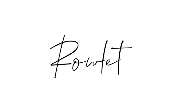 if you are searching for the best signature style for your name Rowlet. so please give up your signature search. here we have designed multiple signature styles  using Allison_Script. Rowlet signature style 2 images and pictures png