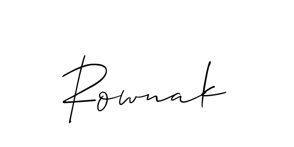 Allison_Script is a professional signature style that is perfect for those who want to add a touch of class to their signature. It is also a great choice for those who want to make their signature more unique. Get Rownak name to fancy signature for free. Rownak signature style 2 images and pictures png
