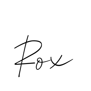 Use a signature maker to create a handwritten signature online. With this signature software, you can design (Allison_Script) your own signature for name Rox. Rox signature style 2 images and pictures png