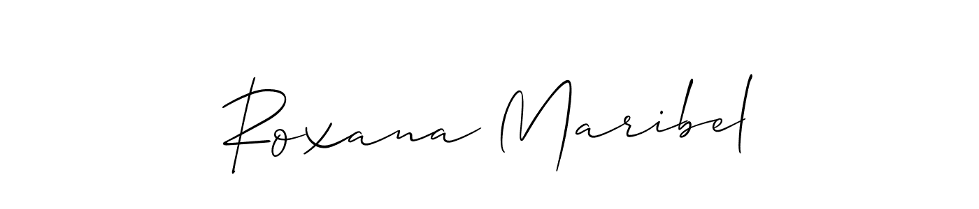 if you are searching for the best signature style for your name Roxana Maribel. so please give up your signature search. here we have designed multiple signature styles  using Allison_Script. Roxana Maribel signature style 2 images and pictures png