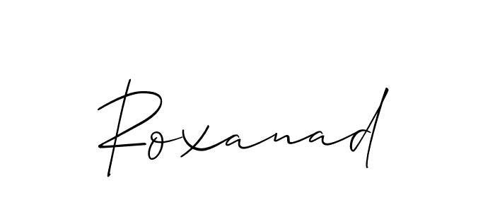 Check out images of Autograph of Roxanad name. Actor Roxanad Signature Style. Allison_Script is a professional sign style online. Roxanad signature style 2 images and pictures png