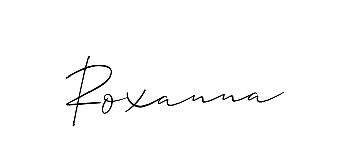 Also we have Roxanna name is the best signature style. Create professional handwritten signature collection using Allison_Script autograph style. Roxanna signature style 2 images and pictures png