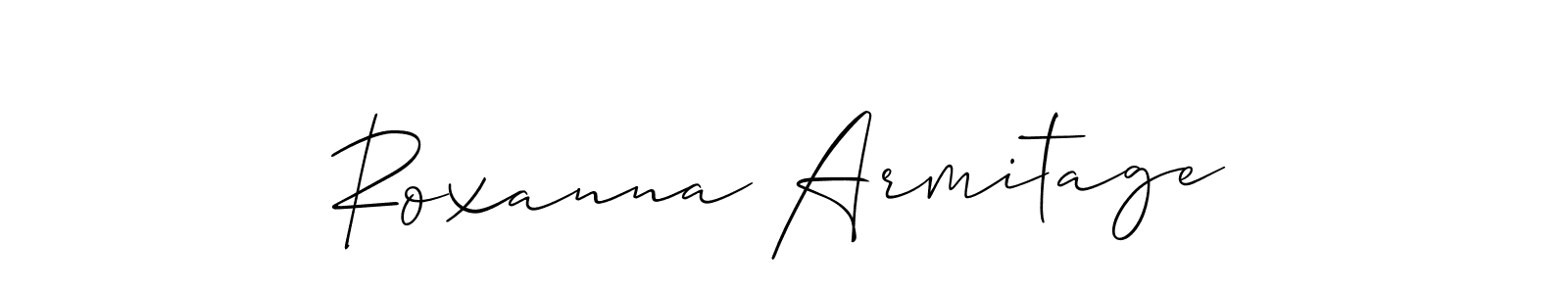 See photos of Roxanna Armitage official signature by Spectra . Check more albums & portfolios. Read reviews & check more about Allison_Script font. Roxanna Armitage signature style 2 images and pictures png