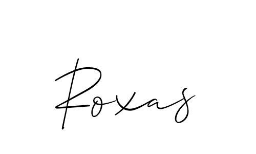 Create a beautiful signature design for name Roxas. With this signature (Allison_Script) fonts, you can make a handwritten signature for free. Roxas signature style 2 images and pictures png