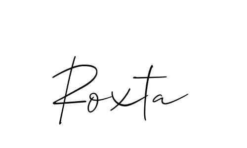 Check out images of Autograph of Roxta name. Actor Roxta Signature Style. Allison_Script is a professional sign style online. Roxta signature style 2 images and pictures png