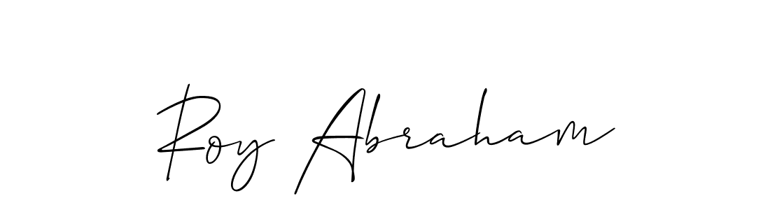 Once you've used our free online signature maker to create your best signature Allison_Script style, it's time to enjoy all of the benefits that Roy Abraham name signing documents. Roy Abraham signature style 2 images and pictures png