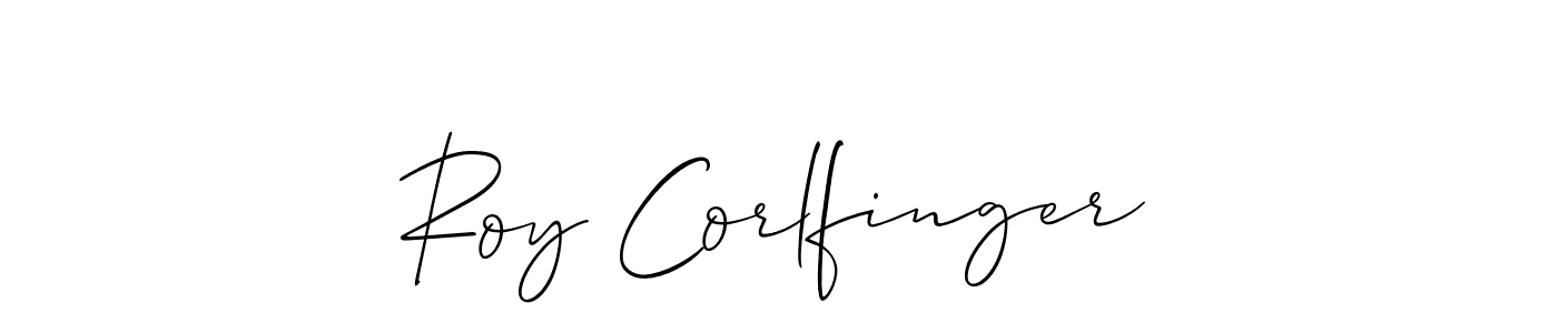 Roy Corlfinger stylish signature style. Best Handwritten Sign (Allison_Script) for my name. Handwritten Signature Collection Ideas for my name Roy Corlfinger. Roy Corlfinger signature style 2 images and pictures png