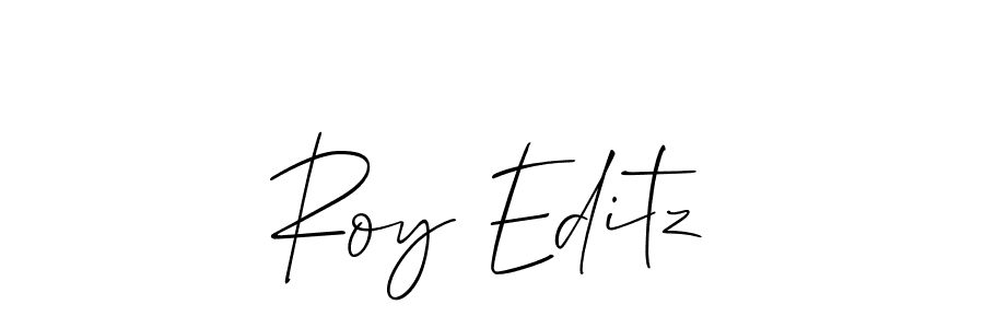 It looks lik you need a new signature style for name Roy Editz. Design unique handwritten (Allison_Script) signature with our free signature maker in just a few clicks. Roy Editz signature style 2 images and pictures png