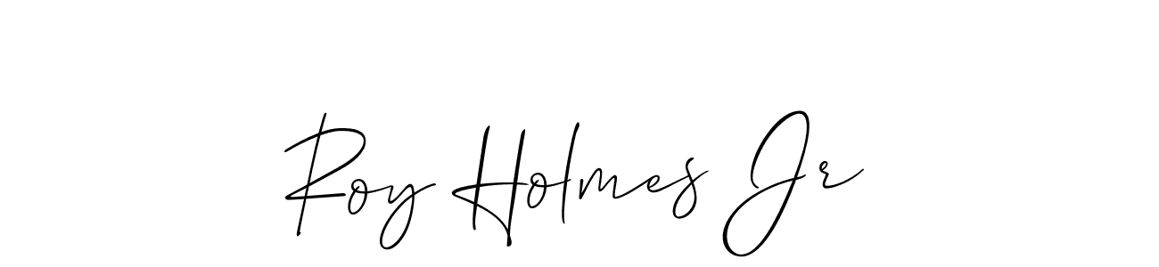 Make a beautiful signature design for name Roy Holmes Jr. With this signature (Allison_Script) style, you can create a handwritten signature for free. Roy Holmes Jr signature style 2 images and pictures png