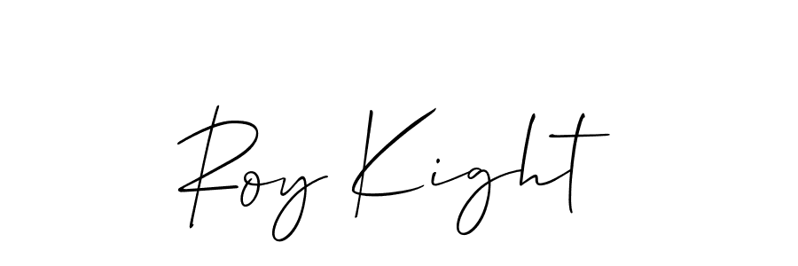 It looks lik you need a new signature style for name Roy Kight. Design unique handwritten (Allison_Script) signature with our free signature maker in just a few clicks. Roy Kight signature style 2 images and pictures png