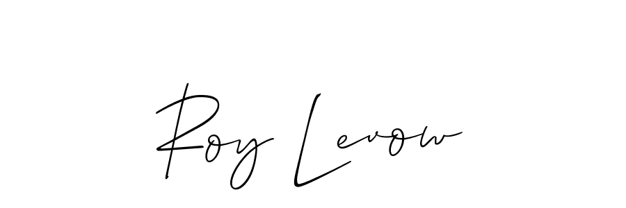 Also You can easily find your signature by using the search form. We will create Roy Levow name handwritten signature images for you free of cost using Allison_Script sign style. Roy Levow signature style 2 images and pictures png