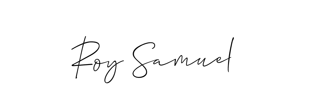 It looks lik you need a new signature style for name Roy Samuel. Design unique handwritten (Allison_Script) signature with our free signature maker in just a few clicks. Roy Samuel signature style 2 images and pictures png