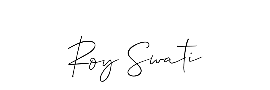 Design your own signature with our free online signature maker. With this signature software, you can create a handwritten (Allison_Script) signature for name Roy Swati. Roy Swati signature style 2 images and pictures png