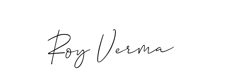 Also You can easily find your signature by using the search form. We will create Roy Verma name handwritten signature images for you free of cost using Allison_Script sign style. Roy Verma signature style 2 images and pictures png