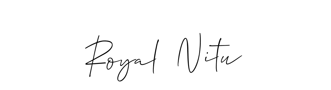 You can use this online signature creator to create a handwritten signature for the name Royal  Nitu. This is the best online autograph maker. Royal  Nitu signature style 2 images and pictures png