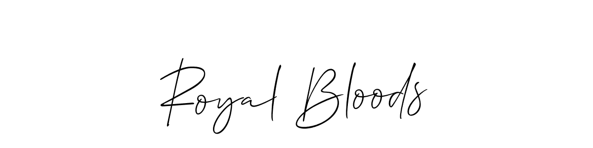How to Draw Royal Bloods signature style? Allison_Script is a latest design signature styles for name Royal Bloods. Royal Bloods signature style 2 images and pictures png
