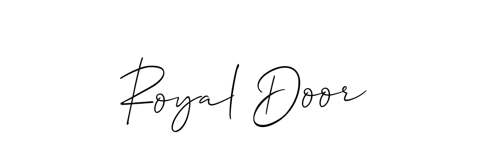 You should practise on your own different ways (Allison_Script) to write your name (Royal Door) in signature. don't let someone else do it for you. Royal Door signature style 2 images and pictures png