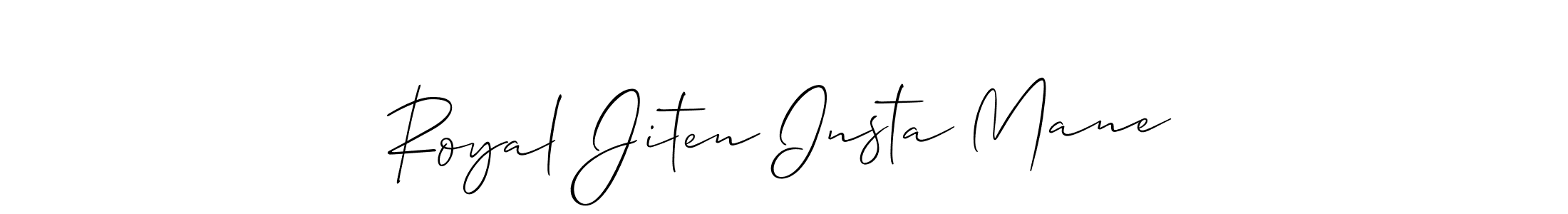 Also we have Royal Jiten Insta Mane name is the best signature style. Create professional handwritten signature collection using Allison_Script autograph style. Royal Jiten Insta Mane signature style 2 images and pictures png