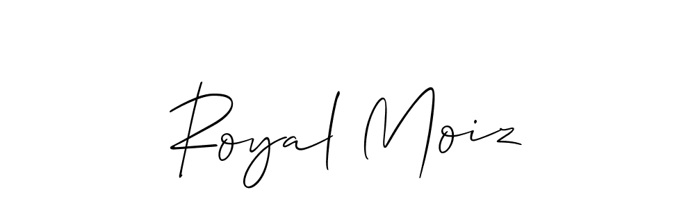 It looks lik you need a new signature style for name Royal Moiz. Design unique handwritten (Allison_Script) signature with our free signature maker in just a few clicks. Royal Moiz signature style 2 images and pictures png