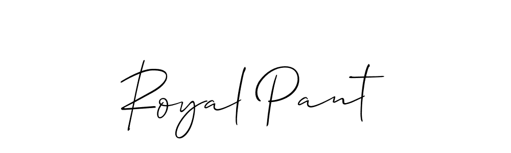 How to make Royal Pant signature? Allison_Script is a professional autograph style. Create handwritten signature for Royal Pant name. Royal Pant signature style 2 images and pictures png