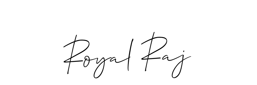 It looks lik you need a new signature style for name Royal Raj. Design unique handwritten (Allison_Script) signature with our free signature maker in just a few clicks. Royal Raj signature style 2 images and pictures png