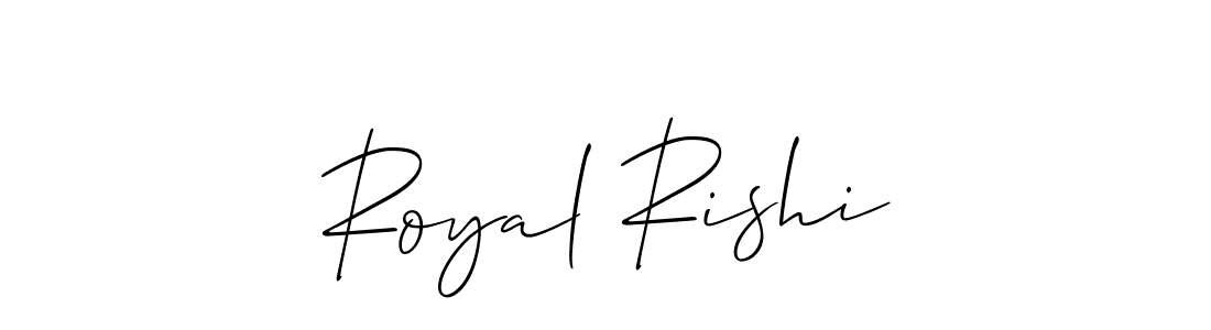 Royal Rishi stylish signature style. Best Handwritten Sign (Allison_Script) for my name. Handwritten Signature Collection Ideas for my name Royal Rishi. Royal Rishi signature style 2 images and pictures png