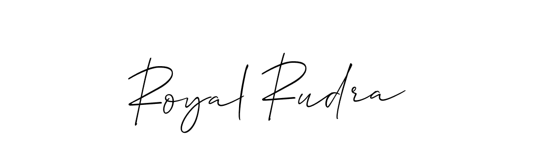 Similarly Allison_Script is the best handwritten signature design. Signature creator online .You can use it as an online autograph creator for name Royal Rudra. Royal Rudra signature style 2 images and pictures png