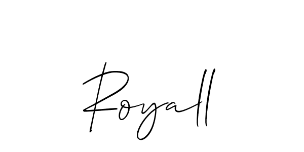 Make a short Royall signature style. Manage your documents anywhere anytime using Allison_Script. Create and add eSignatures, submit forms, share and send files easily. Royall signature style 2 images and pictures png