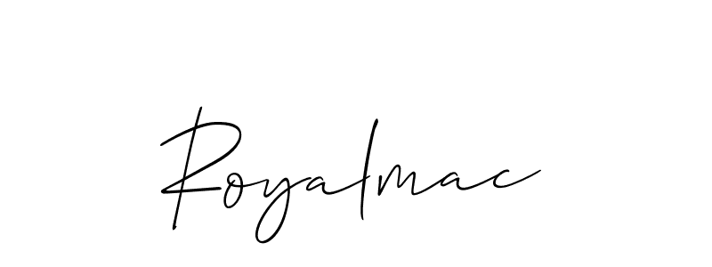 It looks lik you need a new signature style for name Royalmac. Design unique handwritten (Allison_Script) signature with our free signature maker in just a few clicks. Royalmac signature style 2 images and pictures png