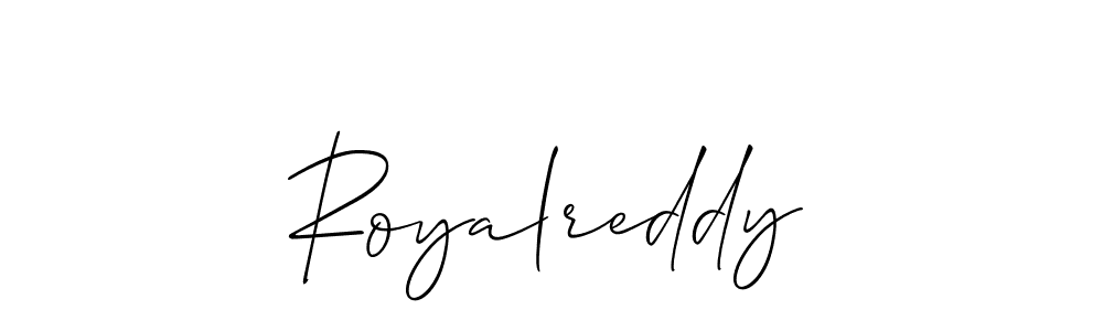 Also You can easily find your signature by using the search form. We will create Royalreddy name handwritten signature images for you free of cost using Allison_Script sign style. Royalreddy signature style 2 images and pictures png